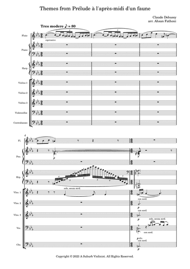 Themes from Prelude to the Afternoon of A Faun Easy Version