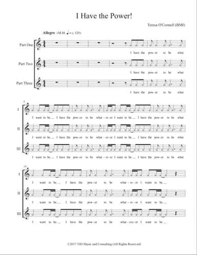 I Have the Power 3-Part Warm-Up Chant