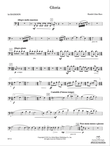 Gloria: Bassoon