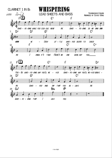 Whispering for Clarinet