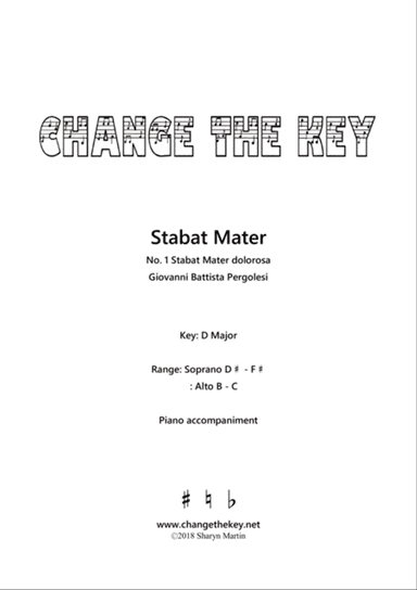 Stabat Mater No.1 Stabat Mater dolorosa - D Major