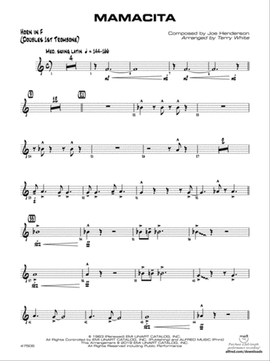 Mamacita: 1st F Horn