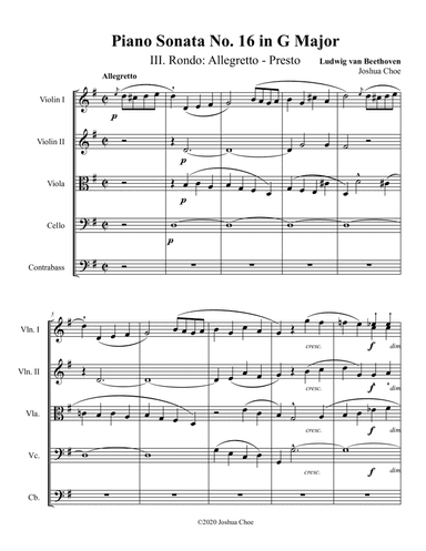 Piano Sonata No. 16, Movement 3