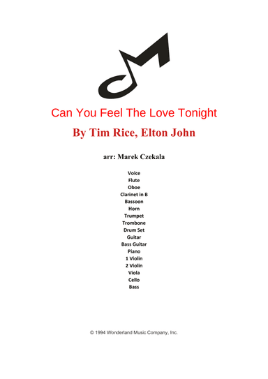 Can You Feel The Love Tonight