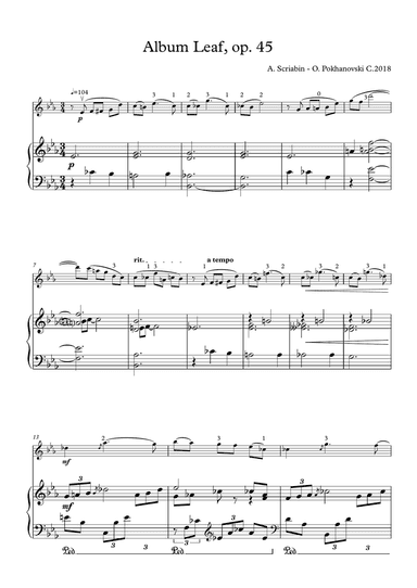 Scriabin Album Leaf