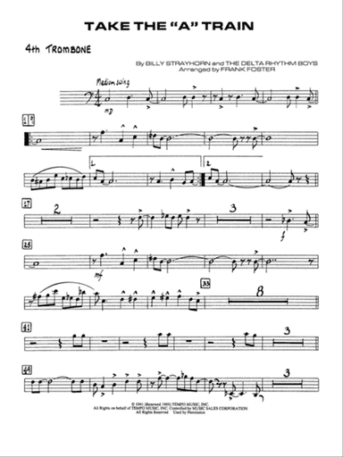 Take the "A" Train: 4th Trombone