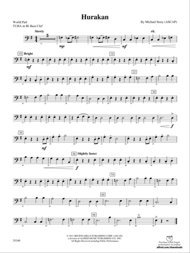 Hurakan: (wp) B-flat Tuba B.C.