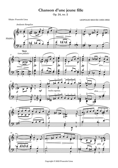 Chanson d'une jeune fille