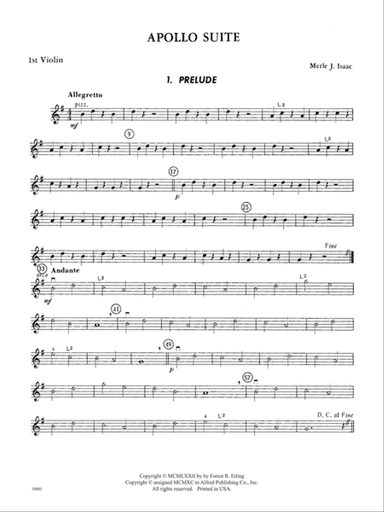 Classics from Merle Isaac: 1st Violin