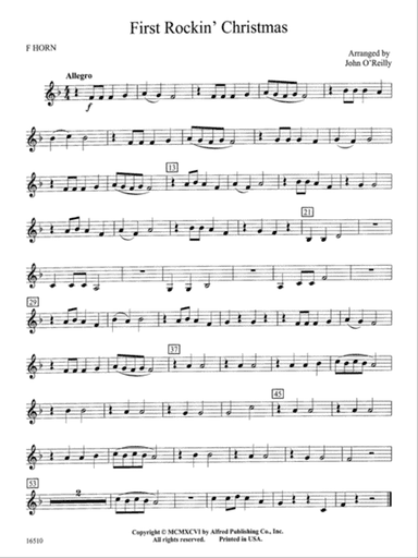 First Rockin' Christmas: 1st F Horn