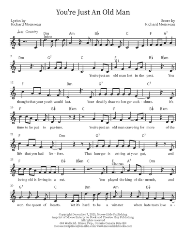 You're Just A Old Man