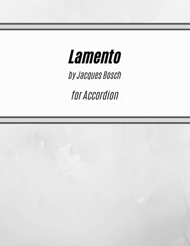 Lamento (for Accordion)