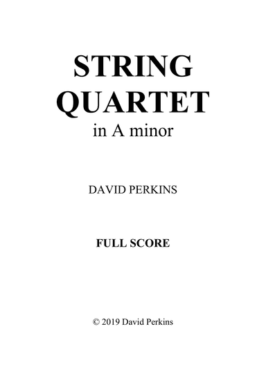 String Quartet in A minor