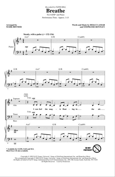 Breathe (arr. Mark Brymer)