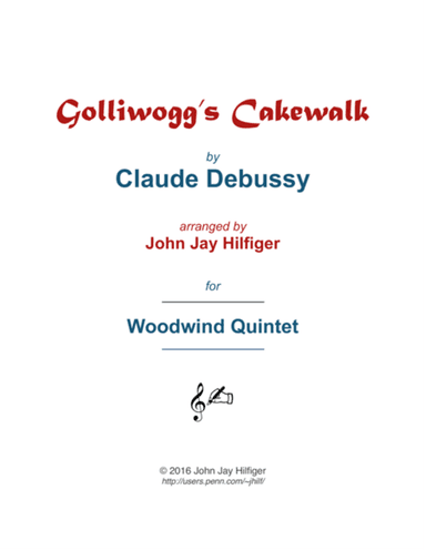 Golliwogg's Cakewalk for Woodwind Quintet