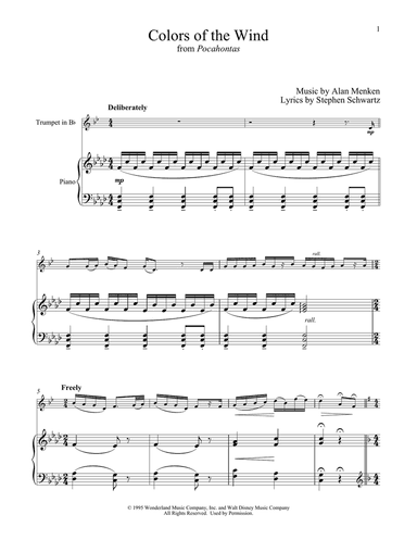Colors Of The Wind (from Pocahontas)