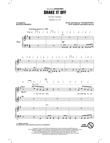 Shake It Off (arr. Roger Emerson)