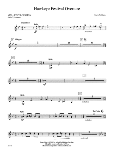 Hawkeye Festival Overture: Mallets