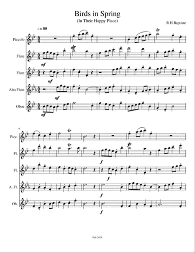 Birds in Spring (In Their Happy Place)