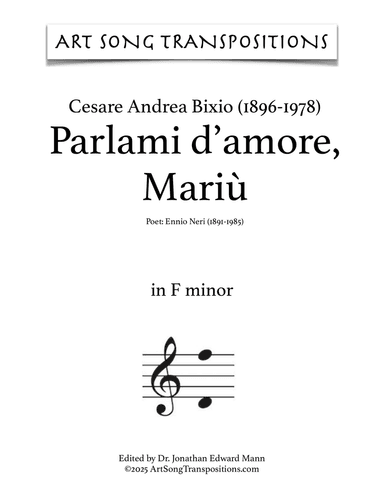 Parlami D'amore Mariu