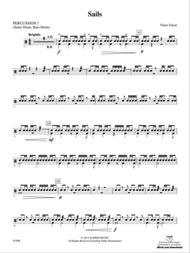 Sails: 1st Percussion
