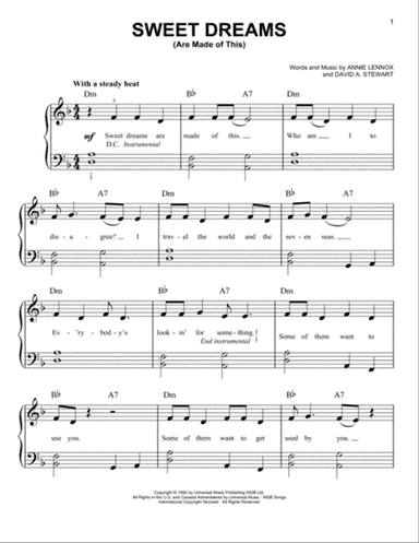 Sweet Dreams (Are Made Of This)