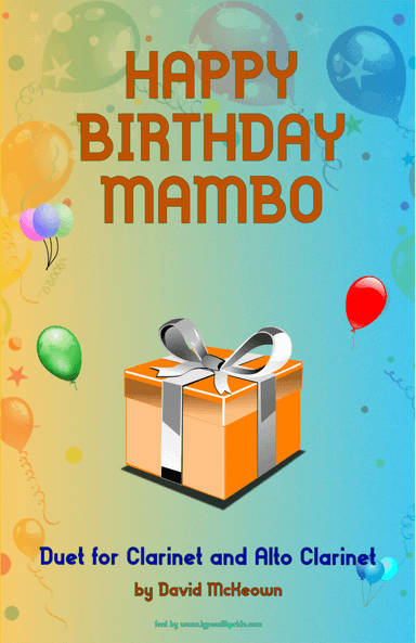 Happy Birthday Mambo, for Clarinet and Alto Clarinet Duet