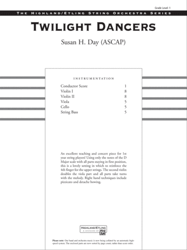 Twilight Dancers: Score