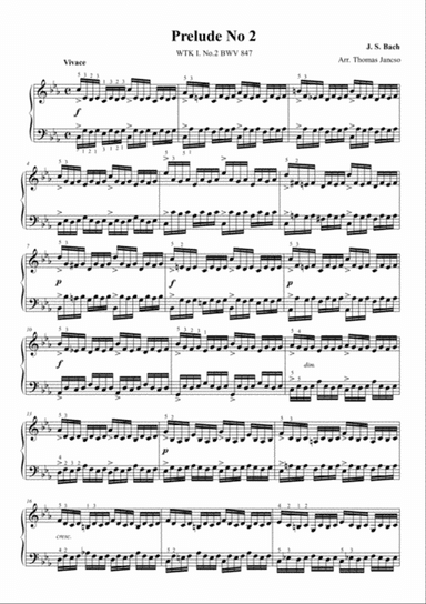 Prelude and Fugue in C minor BWV 847