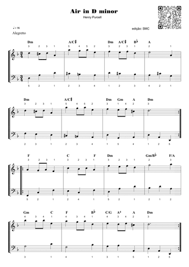 Air in D minor - Henry Purcell