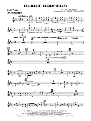 Black Orpheus: 3rd B-flat Trumpet
