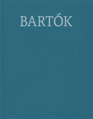 String Quartets – Bartók Complete Edition with Critical Report, Volume 29