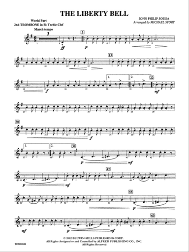 The Liberty Bell: (wp) 2nd B-flat Trombone T.C.