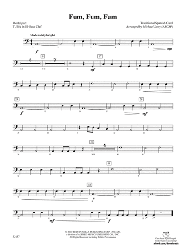 Fum, Fum, Fum: (wp) E-flat Tuba B.C.