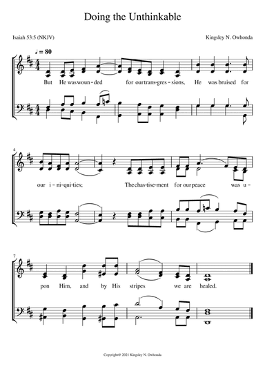 Doing the unthinkable