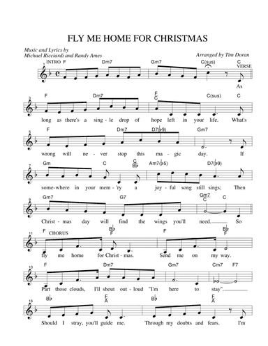 FLY ME HOME FOR CHRISTMAS