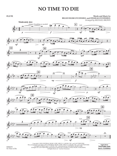 No Time to Die (from No Time To Die) (arr. Michael Brown) - Flute