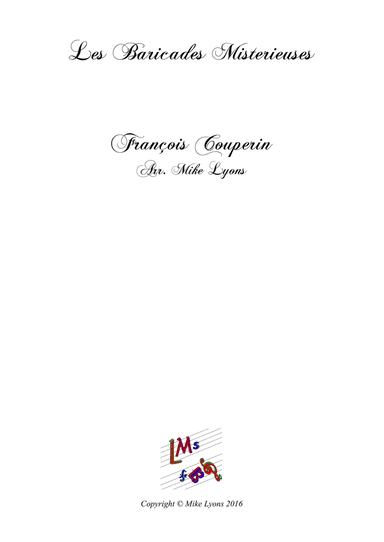 Les Baricades Misterieuses (Brass Trio)