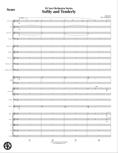 Softly and Tenderly - 8 Core Orchestra