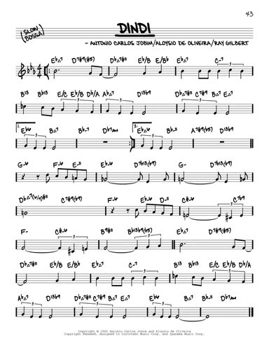 Dindi (arr. David Hazeltine)