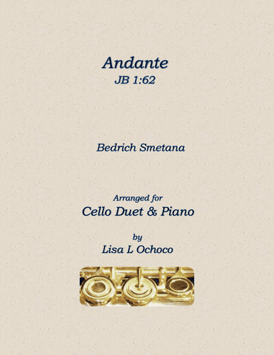 Andante JB 1:62 for Cello Duet and Piano