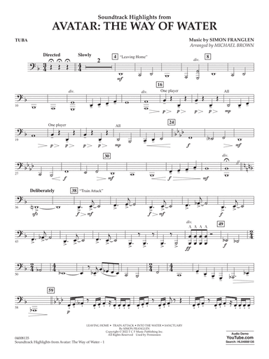 Soundtrack Highlights from Avatar: The Way of Water (arr. Brown) - Tuba