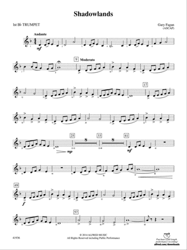 Shadowlands: 1st B-flat Trumpet