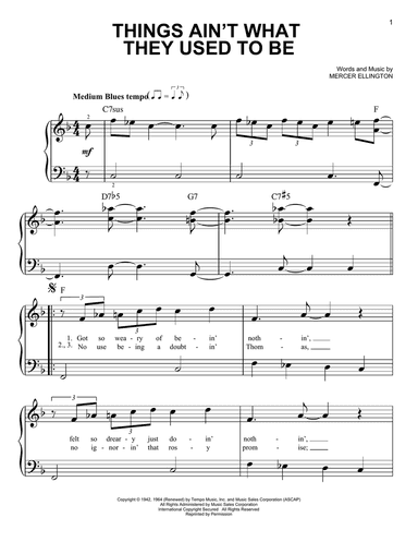 Things Ain't What They Used To Be