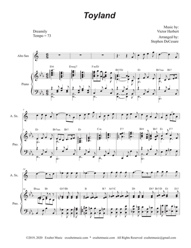 Toyland (Alto Saxophone and Piano)