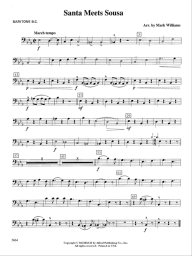 Santa Meets Sousa: Baritone B.C.