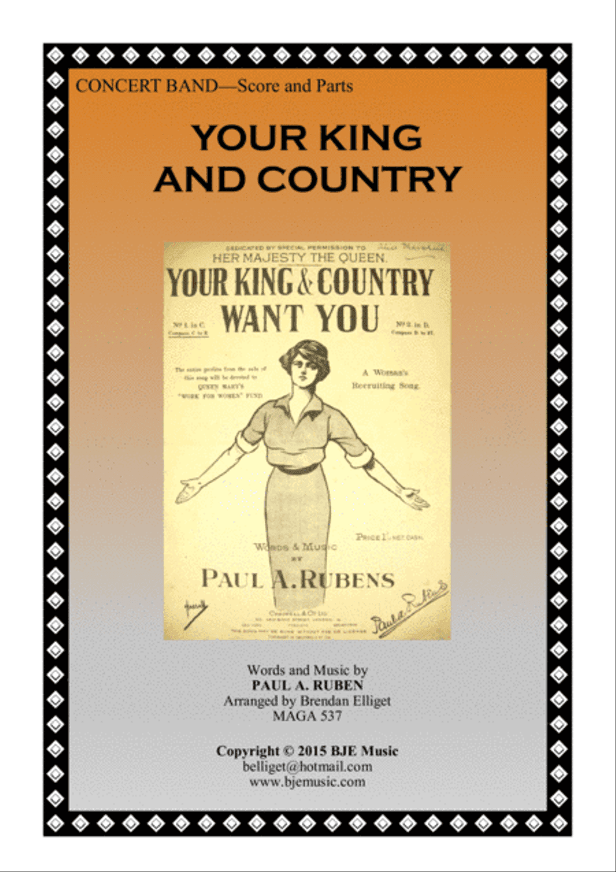 Your King and Country Want You - Concert Band Score and Parts PDF