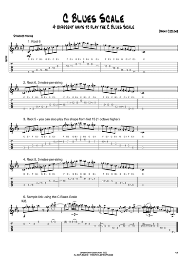 C Blues Scale (4 Ways to Play)