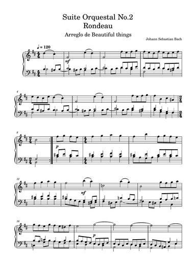 Rondeau-Johann Sebastian Bach