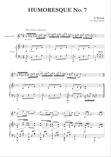 Humoresque No. 7 for Soprano Saxophone and Piano
